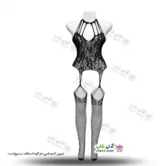تصویر ست بادی فانتزی و جوراب زنانه 517