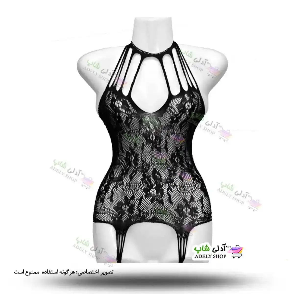 تصویر ست بادی فانتزی و جوراب زنانه 517