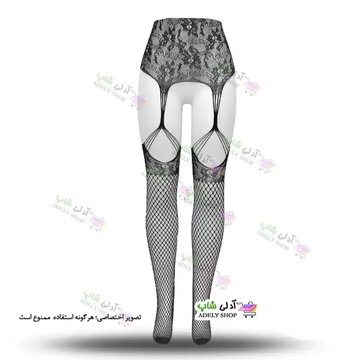 تصویر ست بادی فانتزی و جوراب زنانه 517