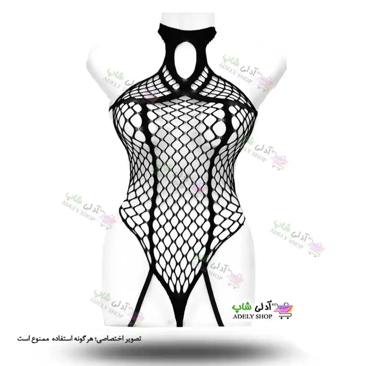 تصویر ست بادی فانتزی و جوراب زنانه Q019