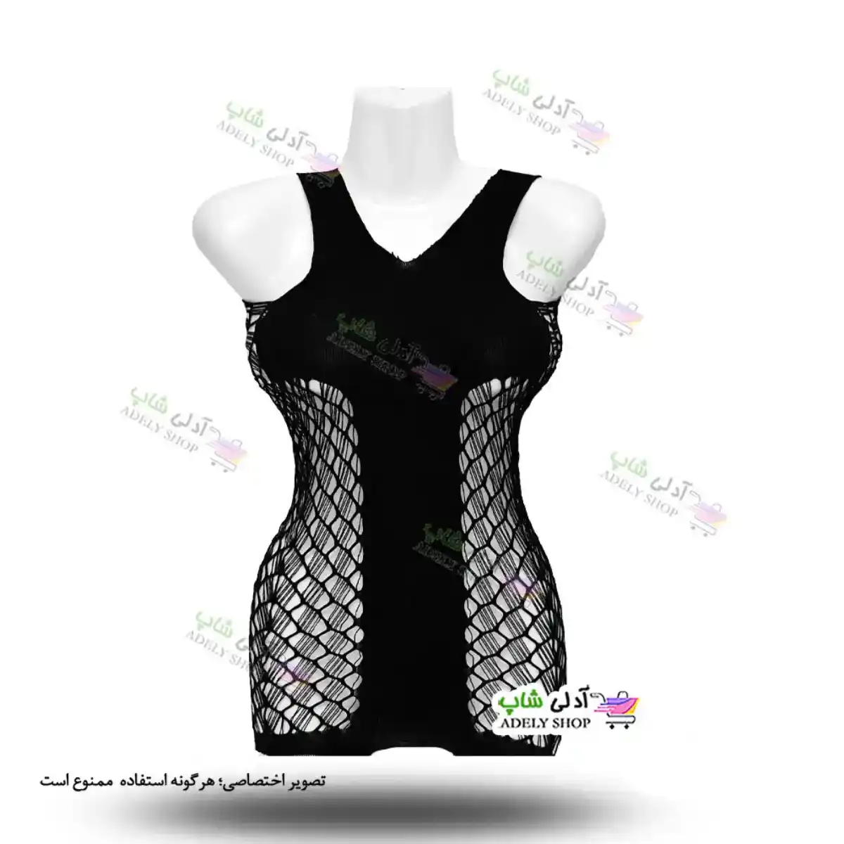 تصویر ست بادی فانتزی و جوراب زنانه Q026