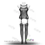 تصویر ست نگین دار بادی فانتزی و جوراب زنانه