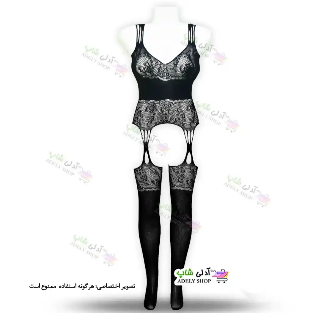 تصویر ست یکسره بادی فانتزی زنانه Q002