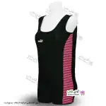 تصویر مایو سایز بزرگ پادار زنانه و دخترانه بغل ملوانی سایز 48 تا 52