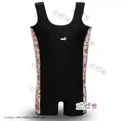 تصویر مایو سایز بزرگ پادار زنانه و دخترانه طرح دار سایز 50 تا 56