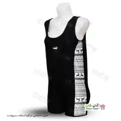 تصویر مایو سایز بزرگ پادار زنانه و دخترانه طرح سنتی سایز 50 تا 56