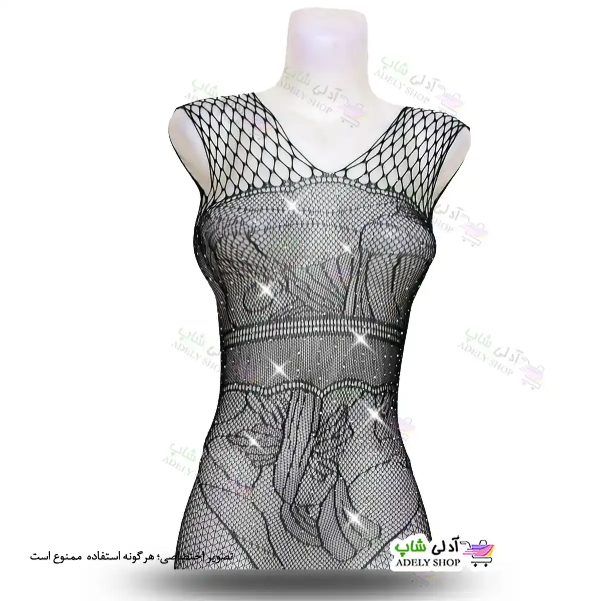 تصویر بادی فانتزی یکسره نگین دار 028