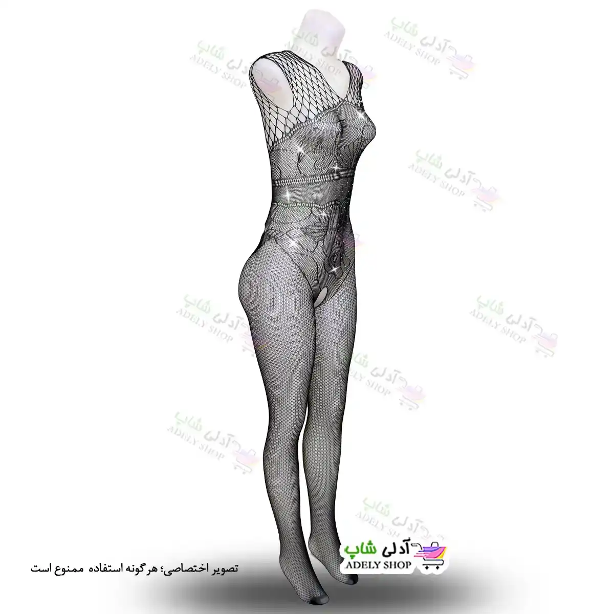 تصویر بادی فانتزی یکسره نگین دار 028