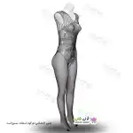 تصویر بادی فانتزی یکسره نگین دار 028