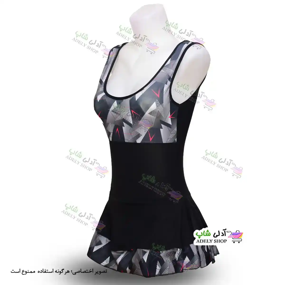 تصویر مایو دامن دار زنانه و دخترانه کاپدار40تا 44