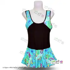 تصویر مایو دامن دار زنانه و دخترانه طرح دریایی