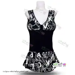 تصویر مایو دامن دار زنانه و دخترانه  به همراه کلاه 44-50