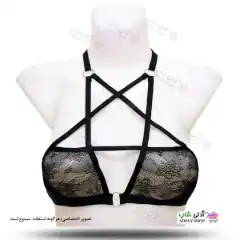 تصویر سوتین هارنس فانتزی مشکی کد3