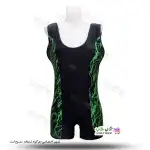 تصویر مایو پادار زنانه و دخترانه طرح صاعقه 46تا50-سبز