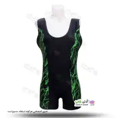 تصویر مایو پادار زنانه و دخترانه طرح صاعقه 46تا50-سبز