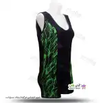 تصویر مایو پادار زنانه و دخترانه طرح صاعقه 46تا50-سبز