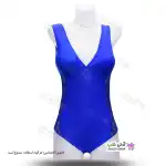 تصویر مایو اسلیپ زنانه و دخترانه فانتزی کاپدار بغل تور- آبی