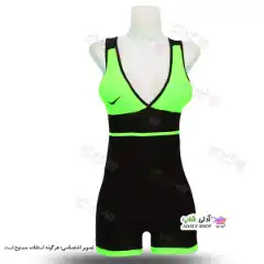 تصویر مایو پادار زنانه و دخترانه به همراه کلاه- سبز فسفری