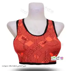 تصویر مایو دو تکه دامن دار زنانه و دخترانه  adidas به همراه کلاه