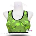 تصویر مایو دو تکه پادار زنانه و دخترانه adidas به همراه کلاه