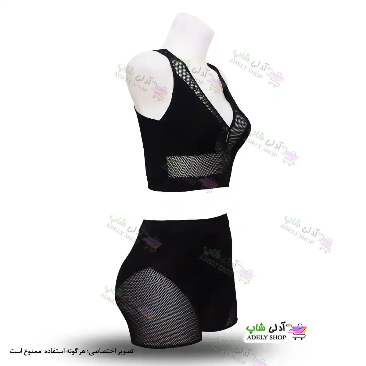 تصویر لباس ورزشی و مایو دو تکه زنانه و دخترانه کاپدار سایز 40 تا 44