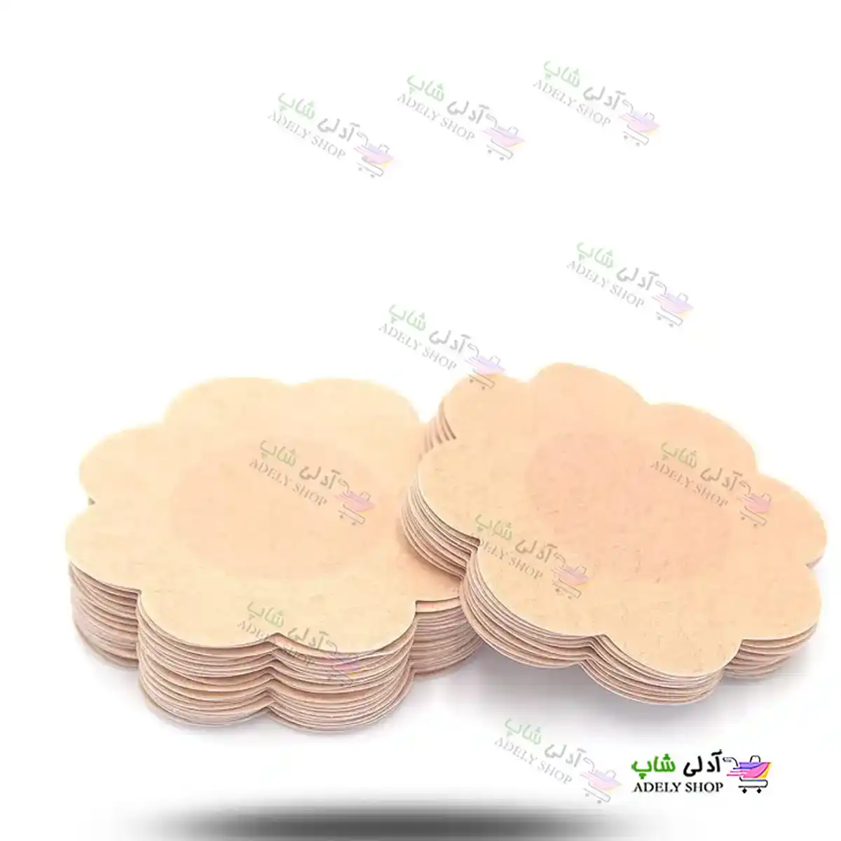 تصویر نیپل یکبار مصرف سینه (دو جفت) - طرح گل