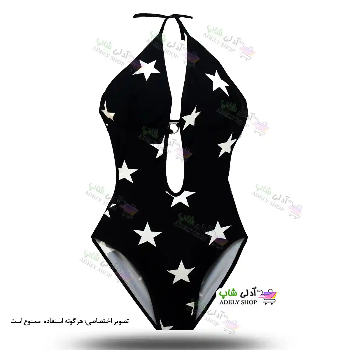 تصویر مایو اسلیپ زنانه و دخترانه طرح دار دارای کاپ سینه