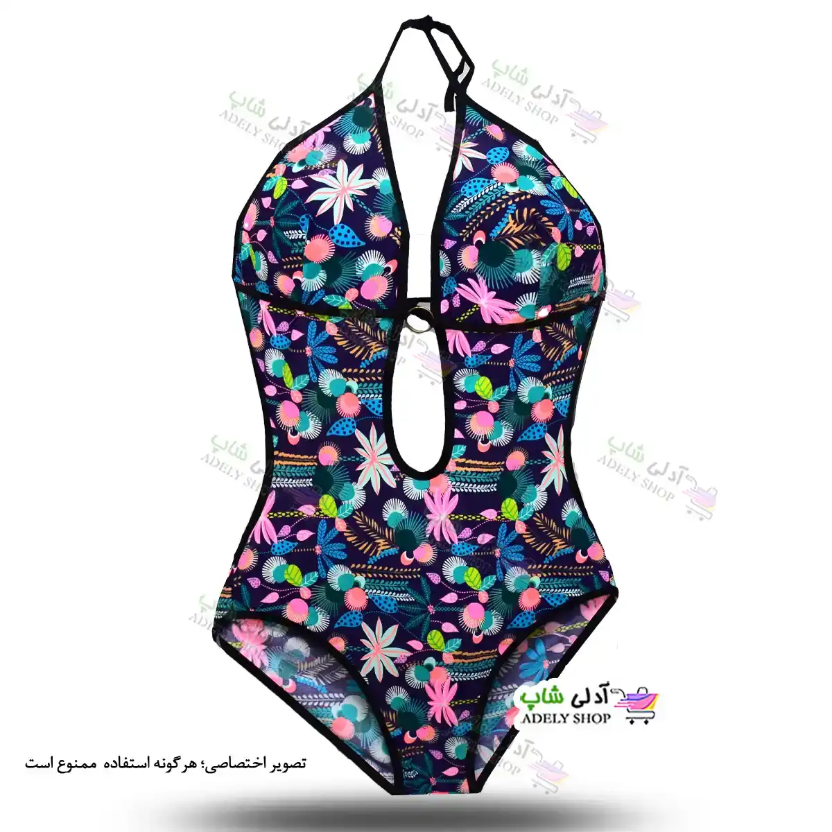 تصویر مایو اسلیپ زنانه و دخترانه طرح دار دارای کاپ سینه