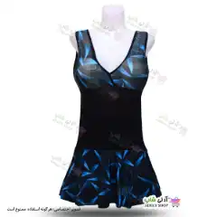 تصویر مایو اسلیپ طرحدار دامن دار زنانه و دخترانه دارای کاپ