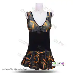 تصویر مایو اسلیپ طرحدار دامن دار زنانه و دخترانه دارای کاپ