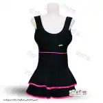 تصویر مایو زنانه و دخترانه طرح دو دامنه کاپدار صورتی