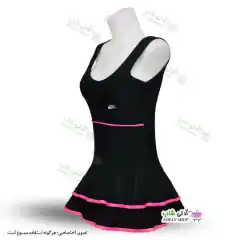 تصویر مایو زنانه و دخترانه طرح دو دامنه کاپدار صورتی