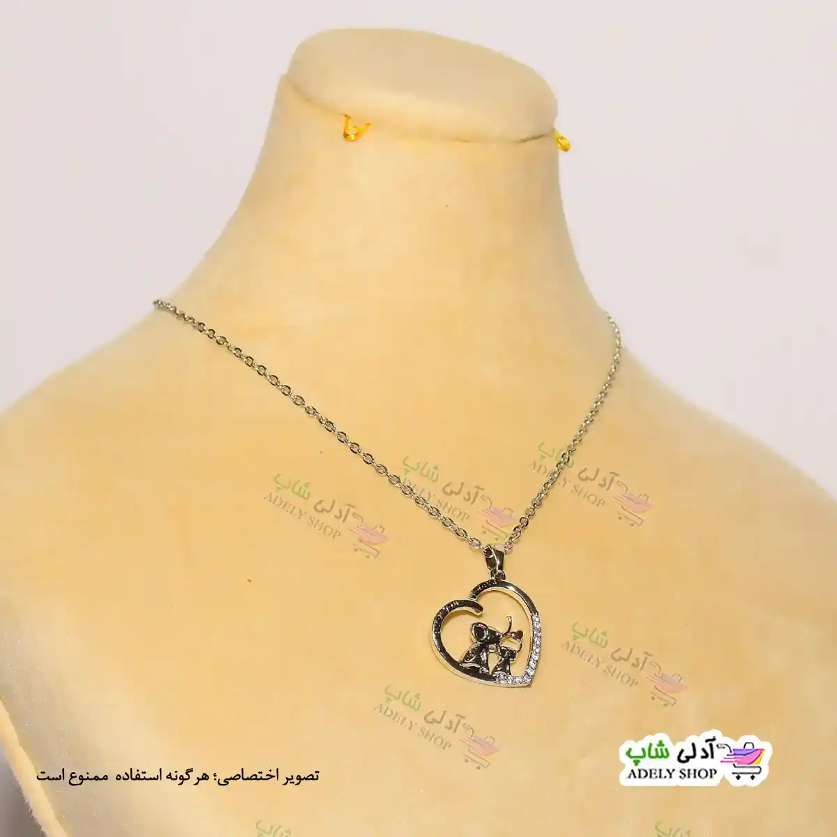 تصویر گردنبند طرح فیل