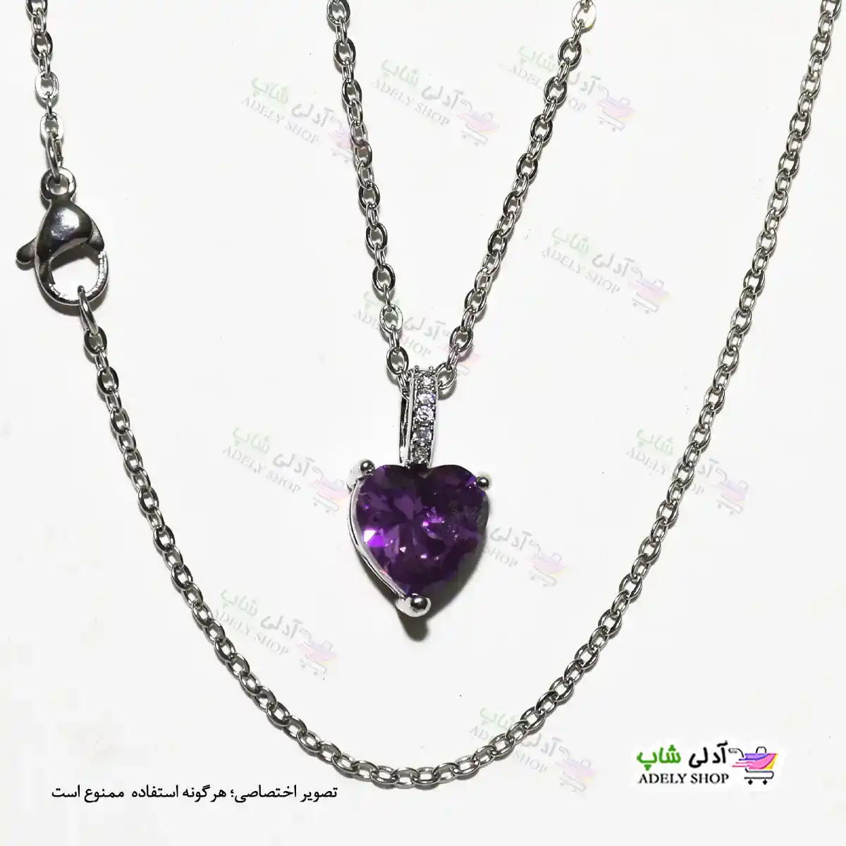 تصویر گردنبند طرح قلبی