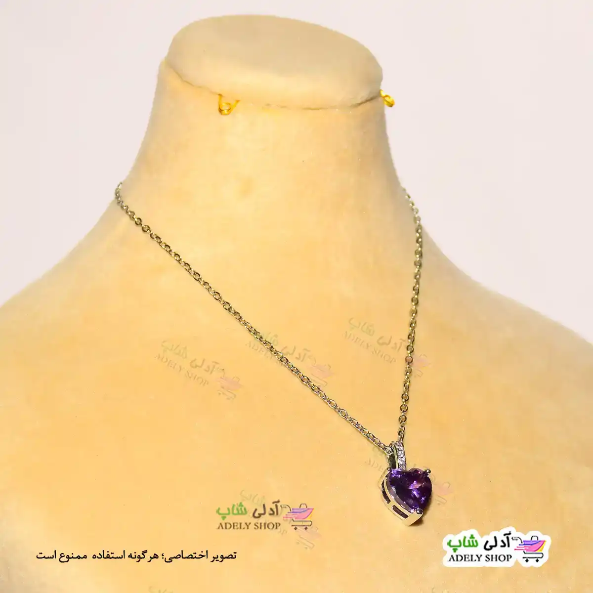 تصویر گردنبند طرح قلبی