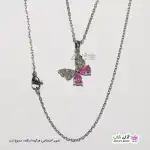 تصویر گردنبند طرح پروانه