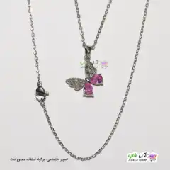 تصویر گردنبند طرح پروانه