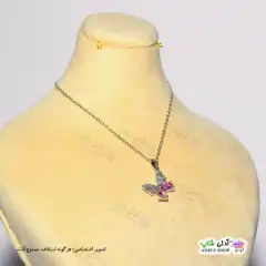 تصویر گردنبند طرح پروانه