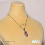 تصویر گردنبند طرح قلب و تاج