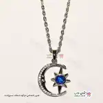 تصویر گردنبند طرح ماه و ستاره