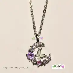 تصویر گردنبند ماه و پروانه
