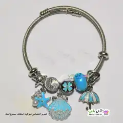 تصویر دستبند پاندورا طرح مروارید وصدف