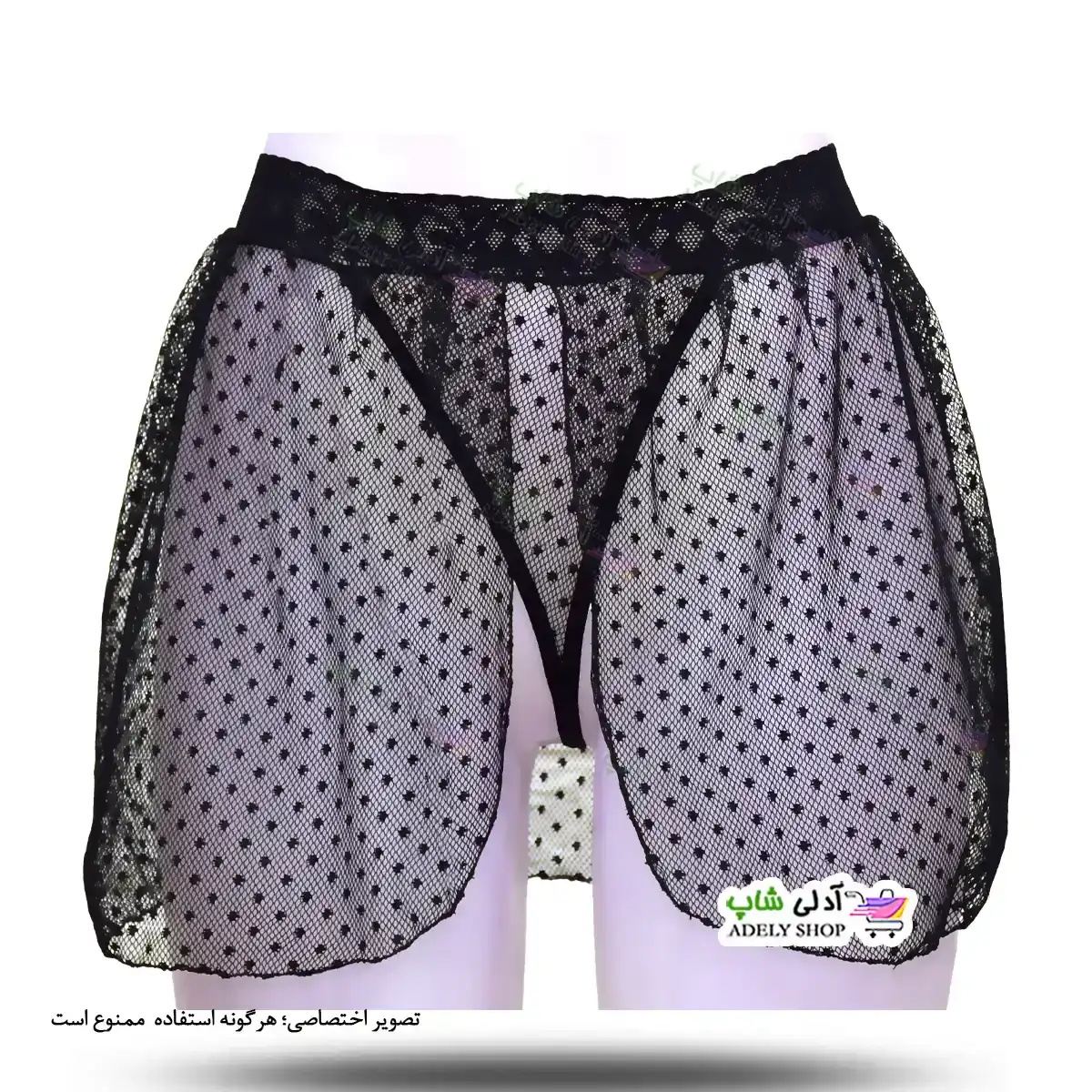 تصویر شورت لامبادا دامن توری فری سایز 44تا 48