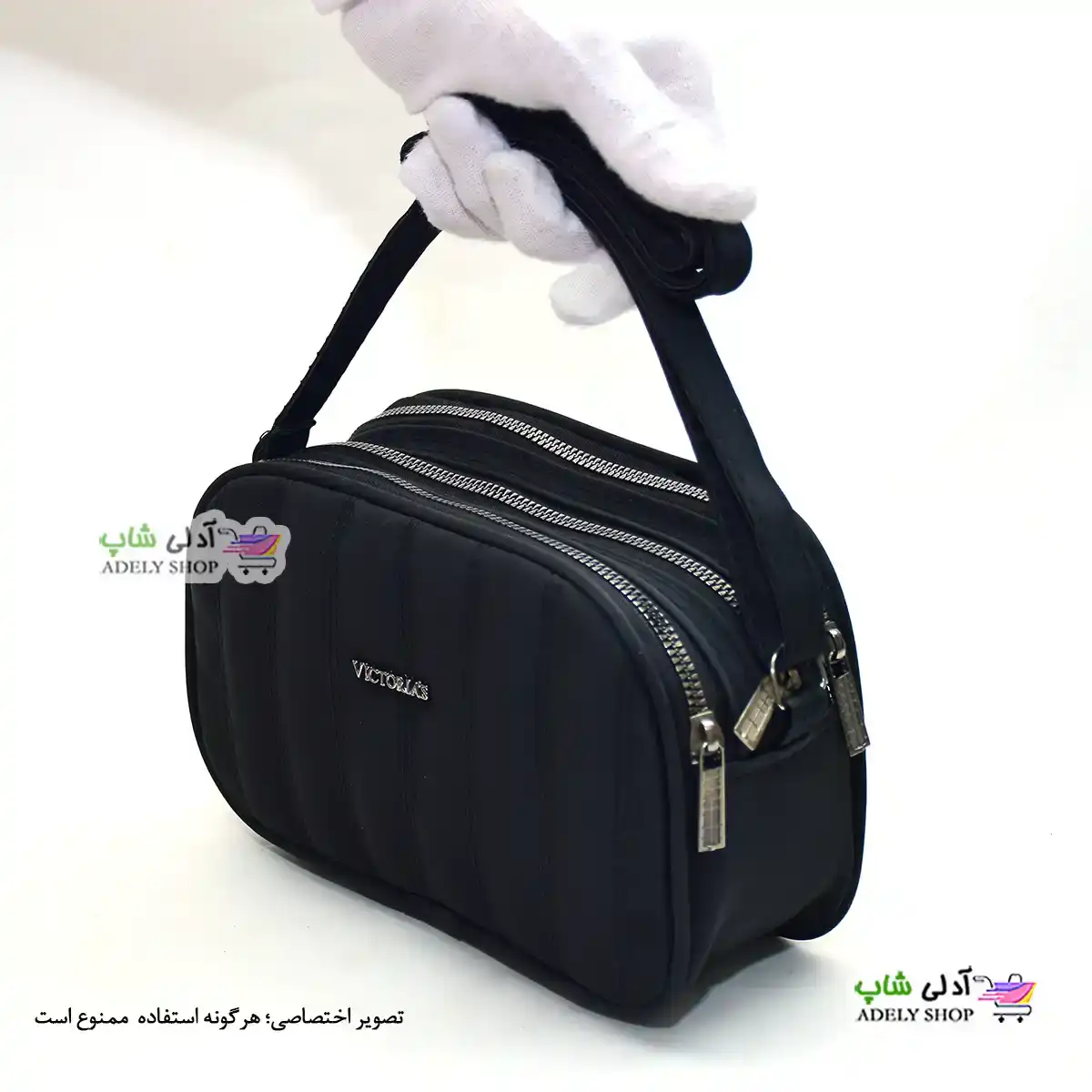 تصویر کیف پاسپورتی زنانه و دخترانه  سه زیپ