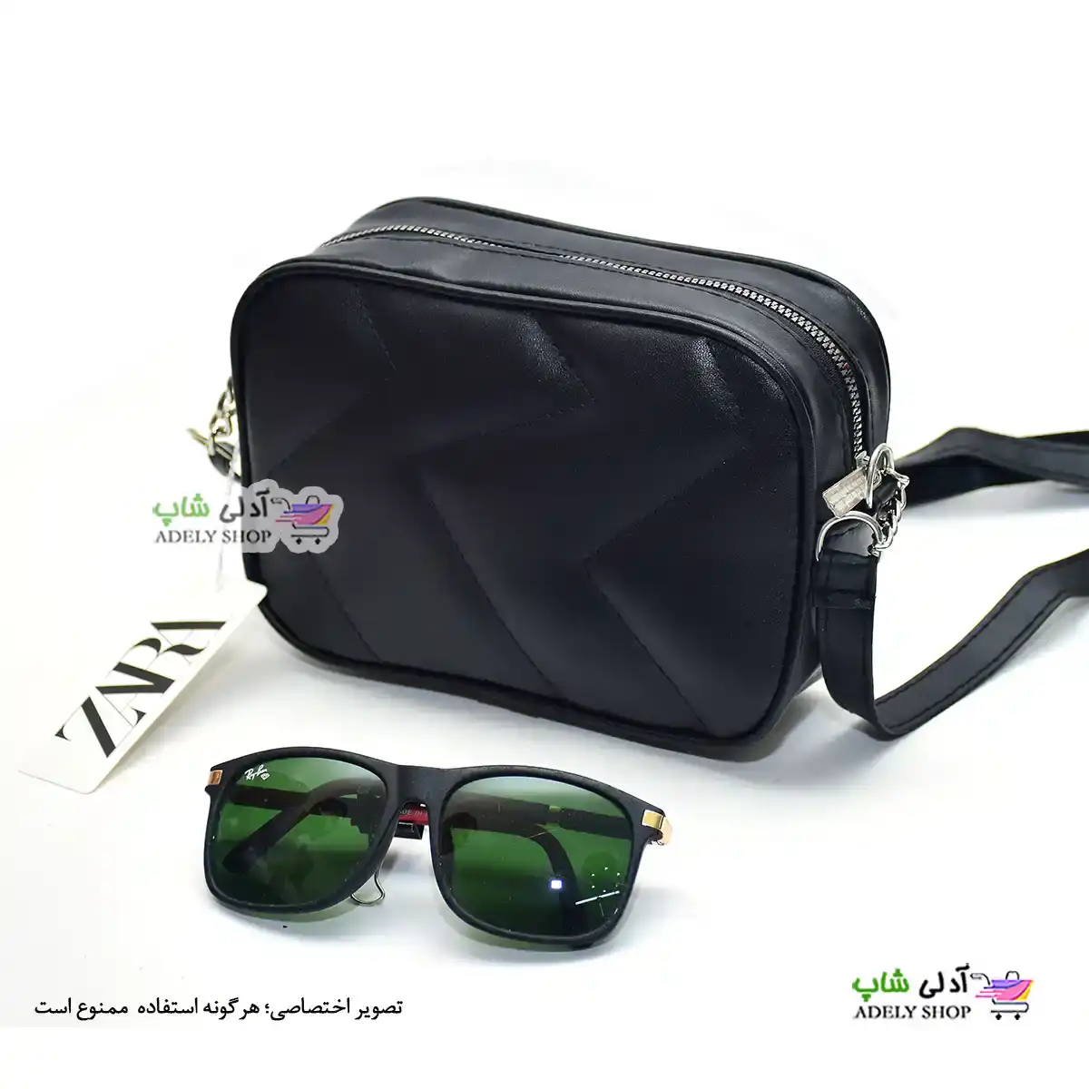 تصویر کیف پاسپورتی دوشی زنانه و دخترانه زارا بند زنجیری