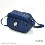 تصویر کیف پاسپورتی دوشی زنانه و دخترانه برشکا جلو زیپ
