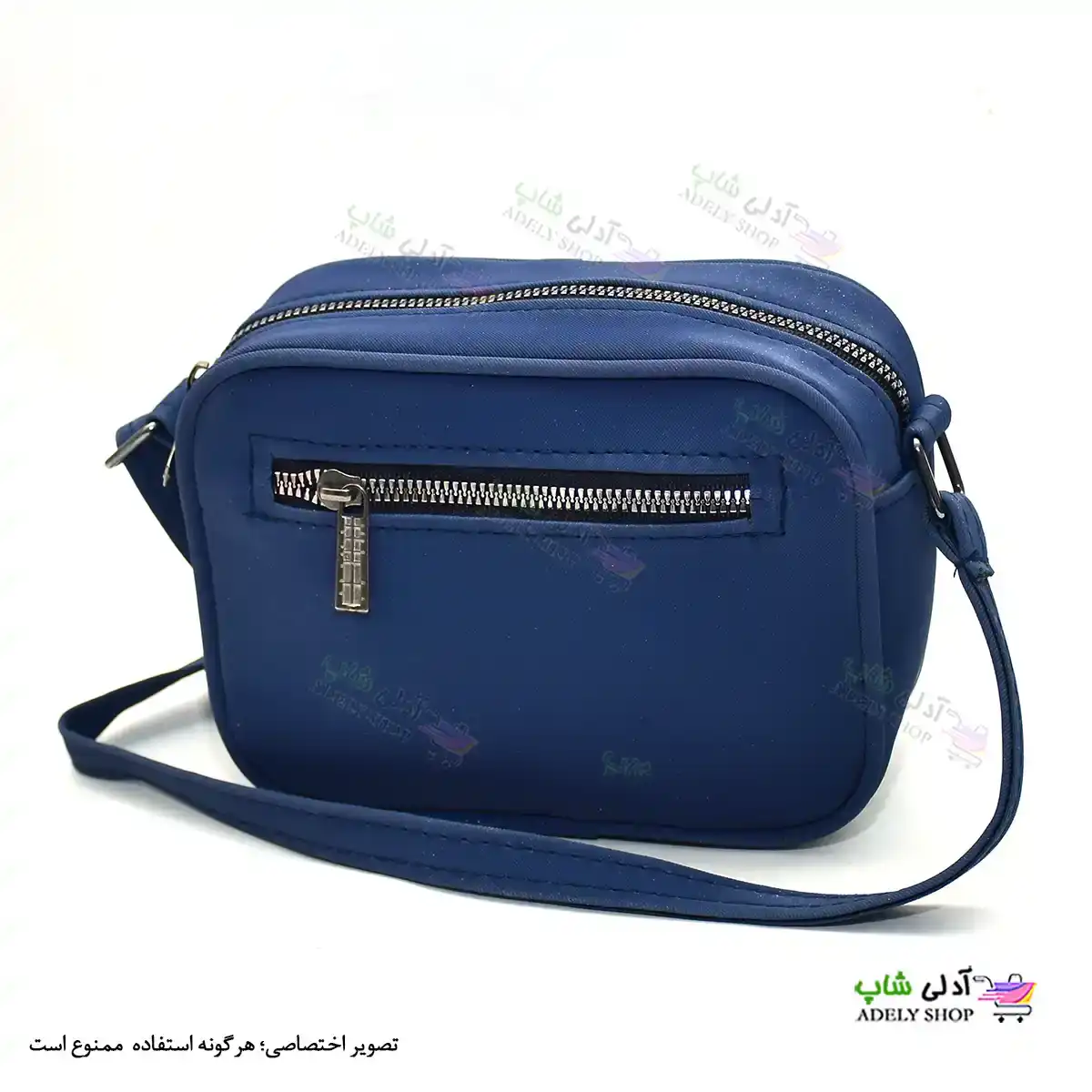 تصویر کیف پاسپورتی دوشی زنانه و دخترانه برشکا جلو زیپ