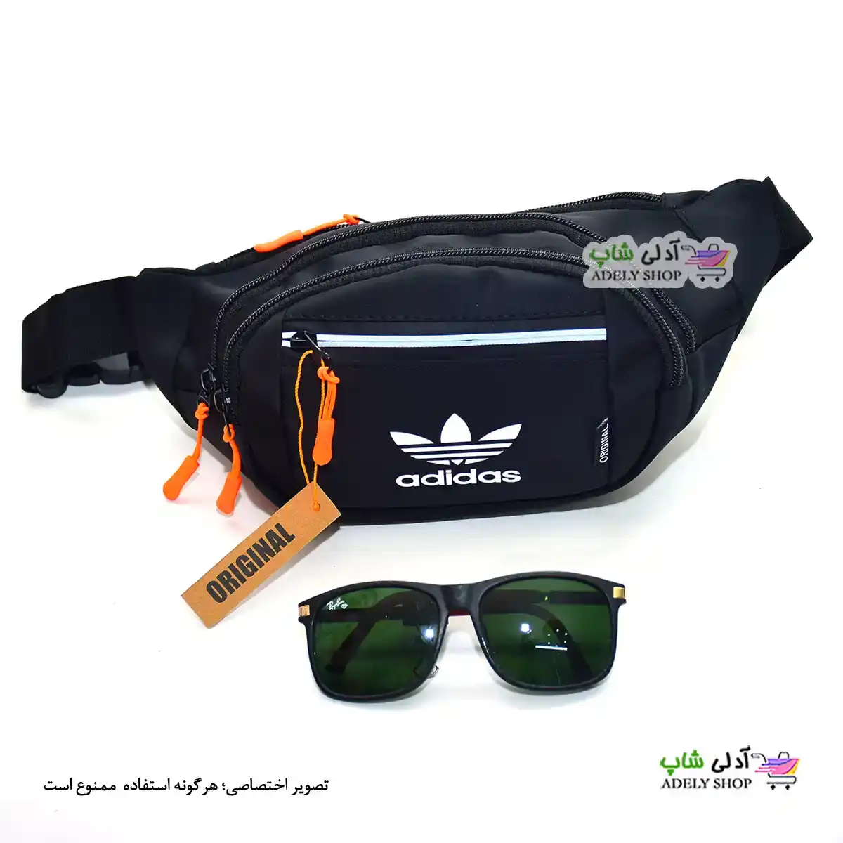 تصویر کیف کمری اسپرت طرح آدیداس adidas