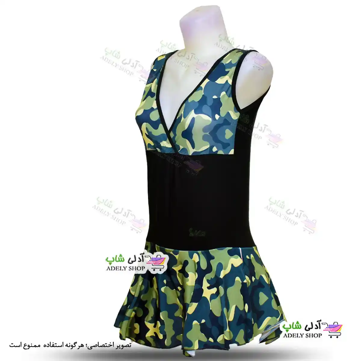 تصویر مایو دامن دار زنانه و دخترانه پلنگی 44تا 48