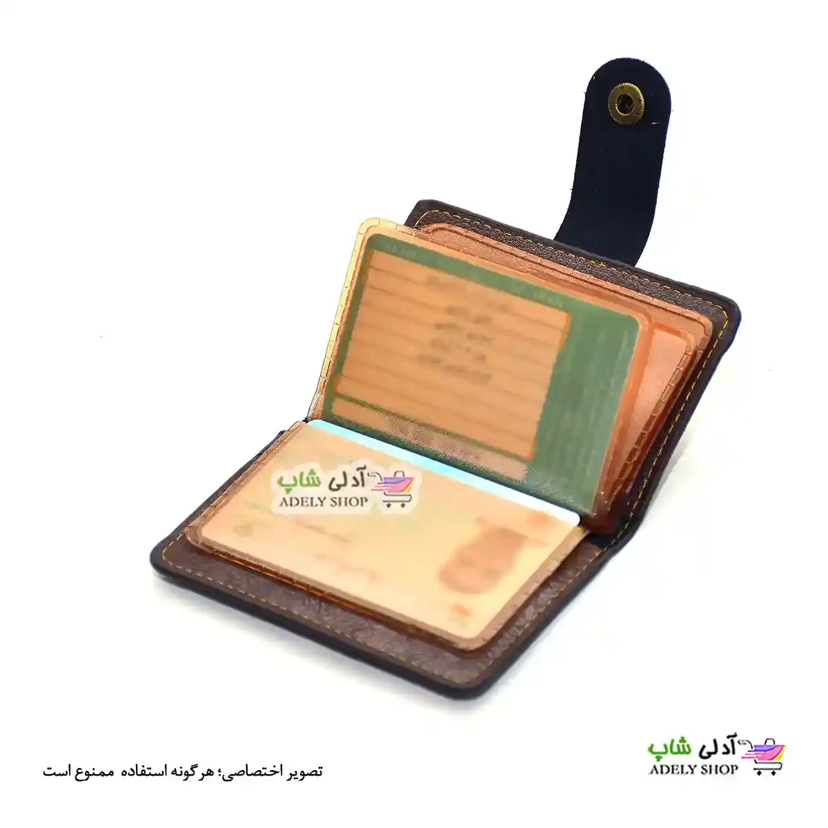 تصویر کیف جا کارتی چرم